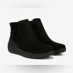 RYKA SLIDE ZIP WATER REPELLENT SNEAKER BOOTS NOELLE BLACK 8.5 WIDE NEW